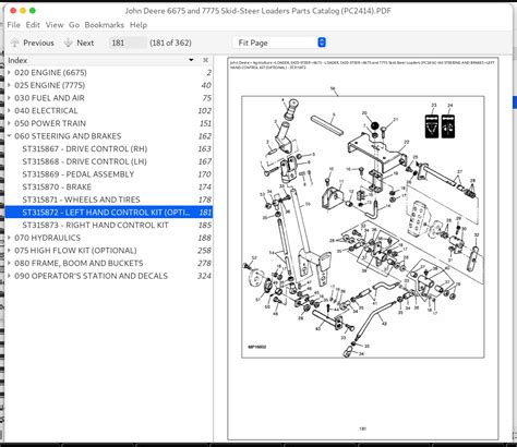 deere 6675 skid steer|john deere 6675 parts diagram.